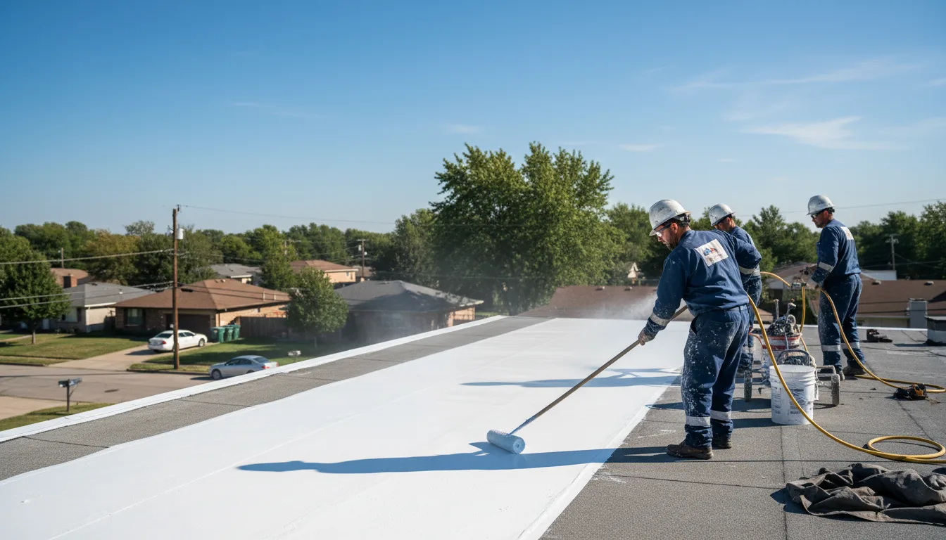 Commercial roof coating in Pavilion, NY near me